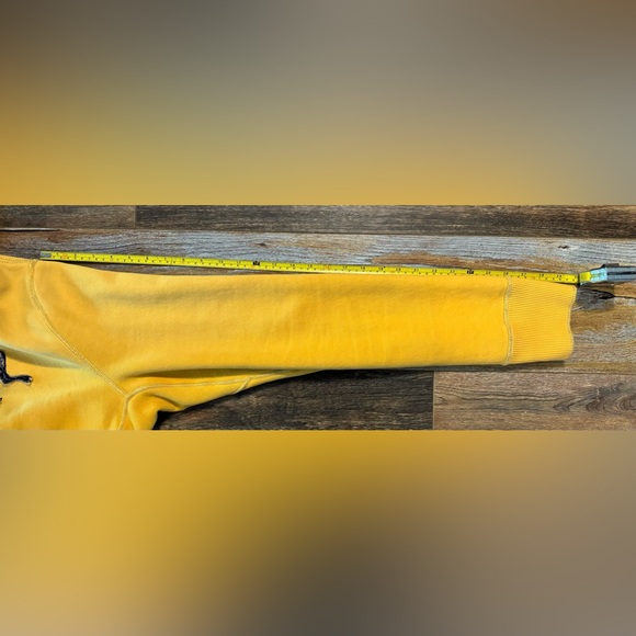 Abercrombie & Fitch Yellow Vintage Hoodie Sweatshirt - Picture 6 of 6